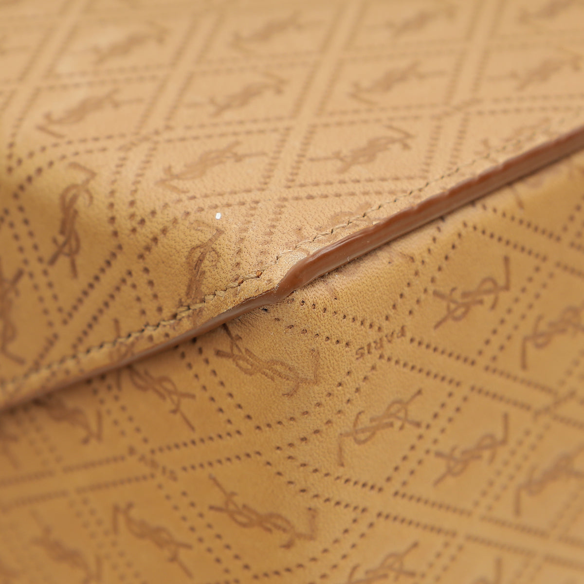 YSL Brown Take-away Box Bag