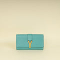 YSL Aqua Green Y Ligne Clutch