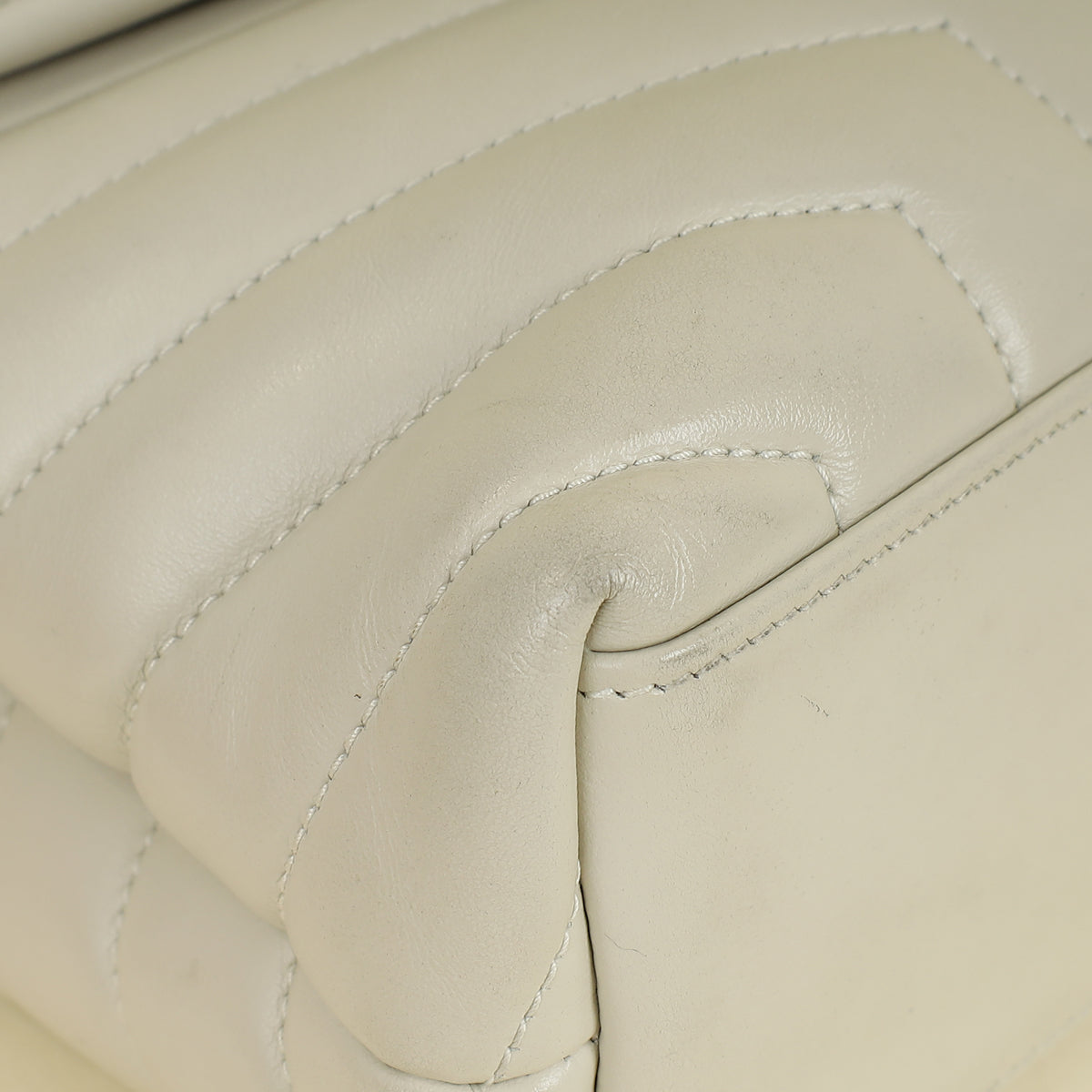 YSL Vintage Blanc Loulou Small Shoulder Bag