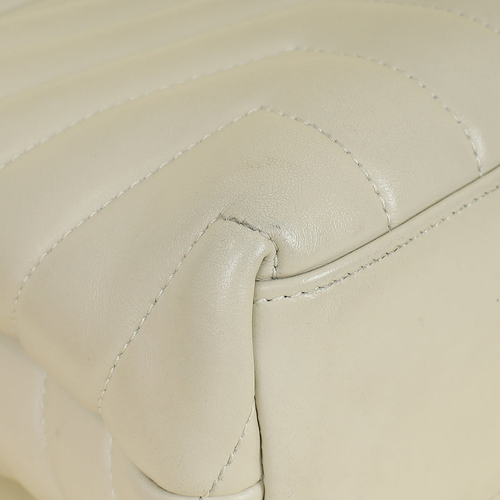 YSL Vintage Blanc Loulou Small Shoulder Bag