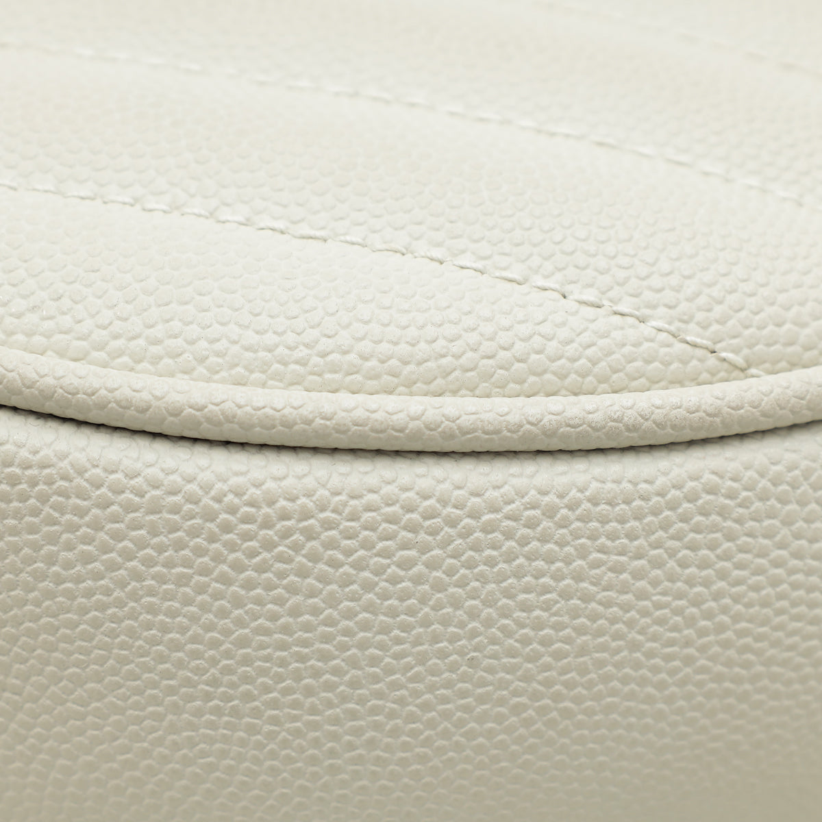 YSL Vintage Blanc Chevron Vinyle Round Camera Bag