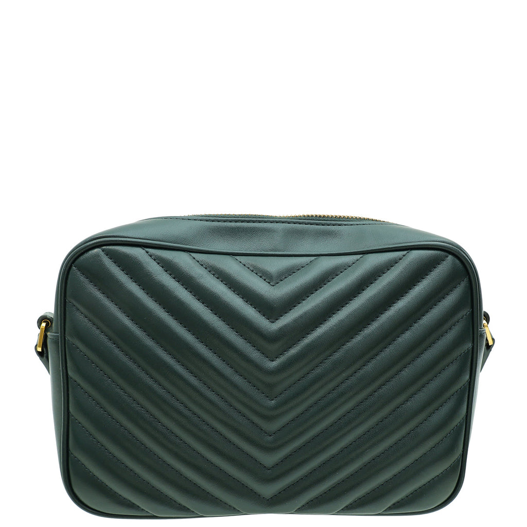 YSL Dark Olive Monogram Lou Camera Bag