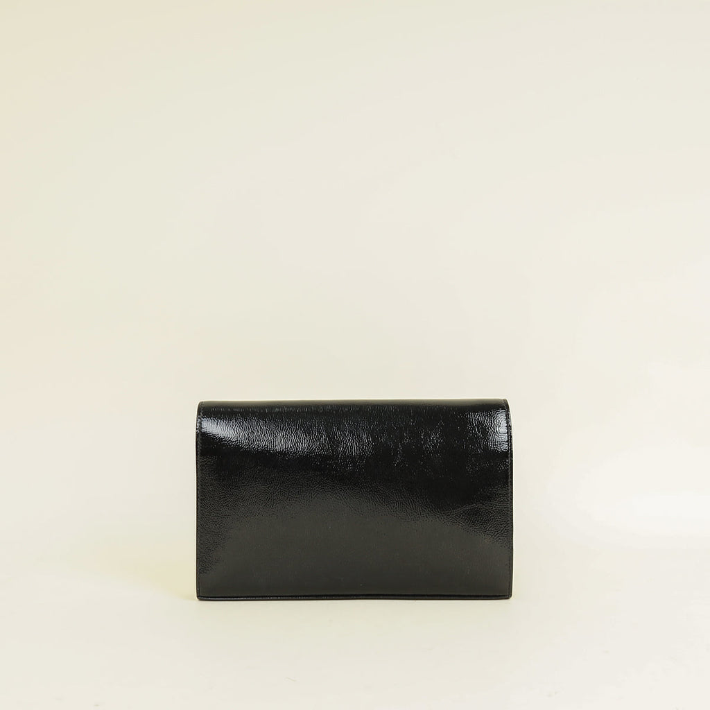 YSL Black Kate Chain Wallet
