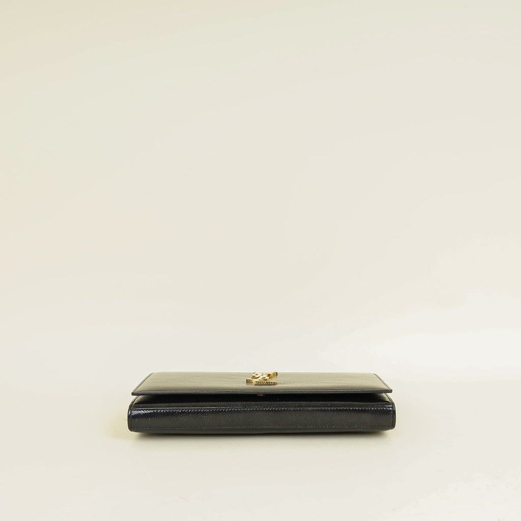 YSL Black Kate Chain Wallet