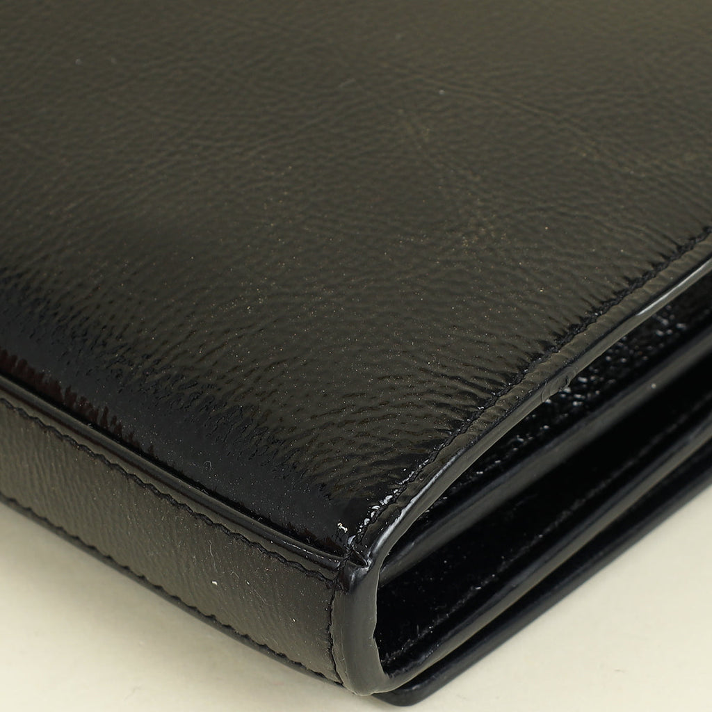 YSL Black Kate Chain Wallet