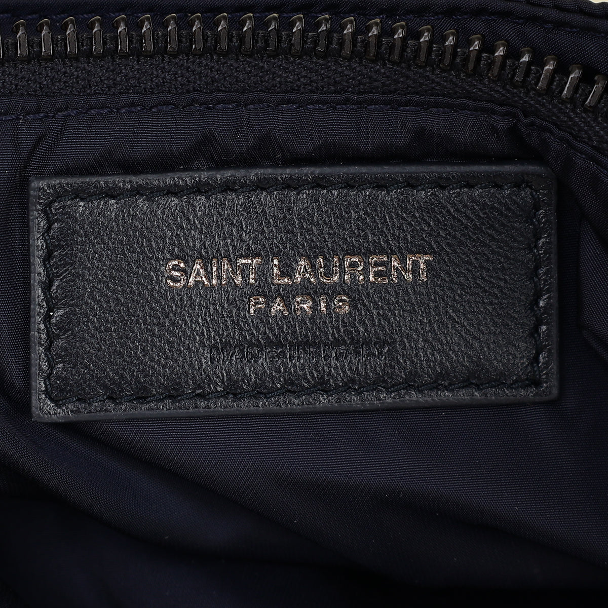 YSL Navy Econyl Le 5 À 7 Bag