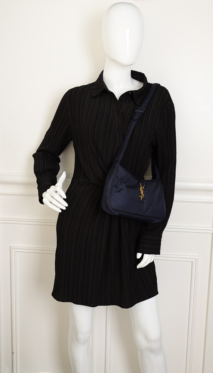 YSL Navy Econyl Le 5 À 7 Bag