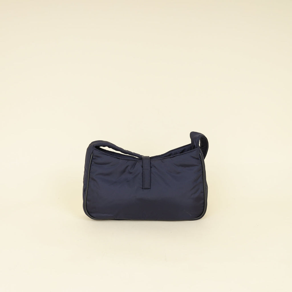YSL Navy Econyl Le 5 À 7 Bag