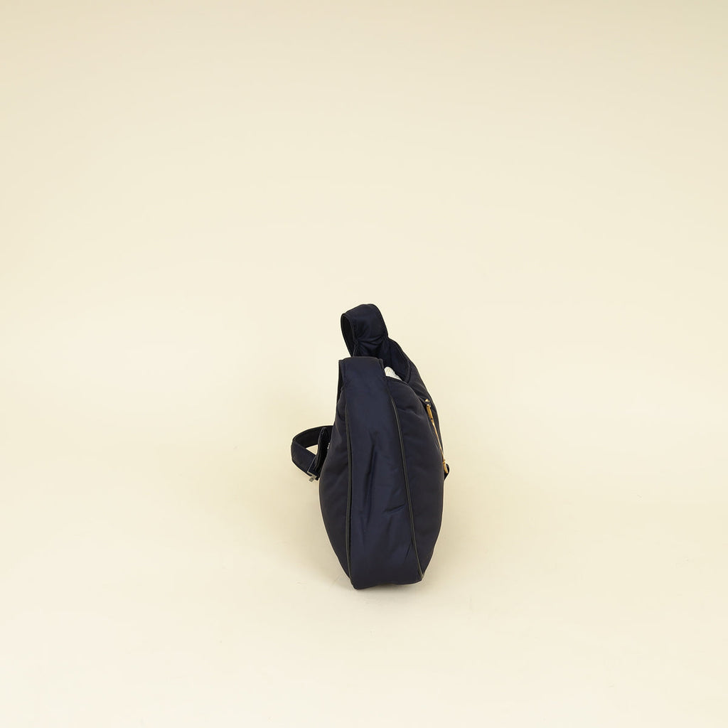 YSL Navy Econyl Le 5 À 7 Bag