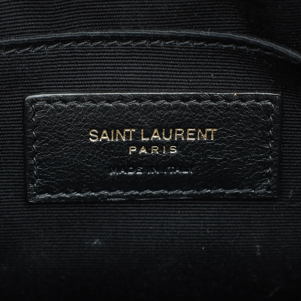 YSL Black Lou Quilted Camera Bag