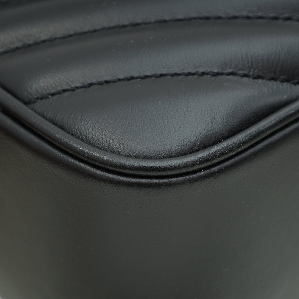 YSL Black Lou Quilted Camera Bag