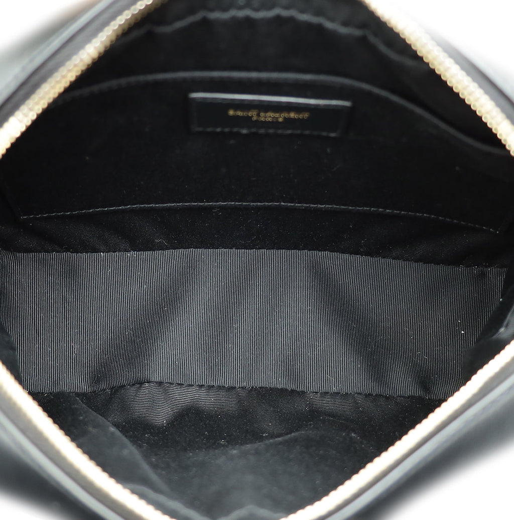 YSL Black Lou Quilted Camera Bag