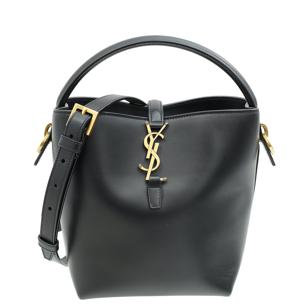 YSL Black Le 37 Small Bucket Bag