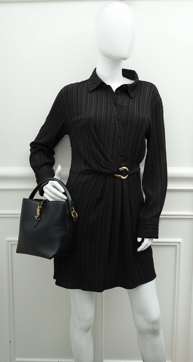 YSL Black Le 37 Small Bucket Bag