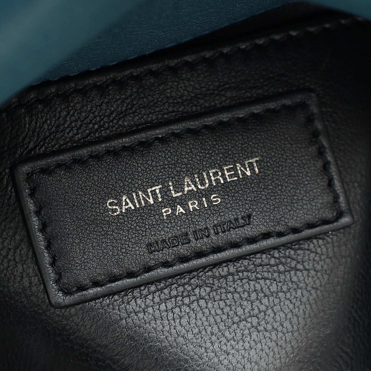 YSL Teal College Medium Bag