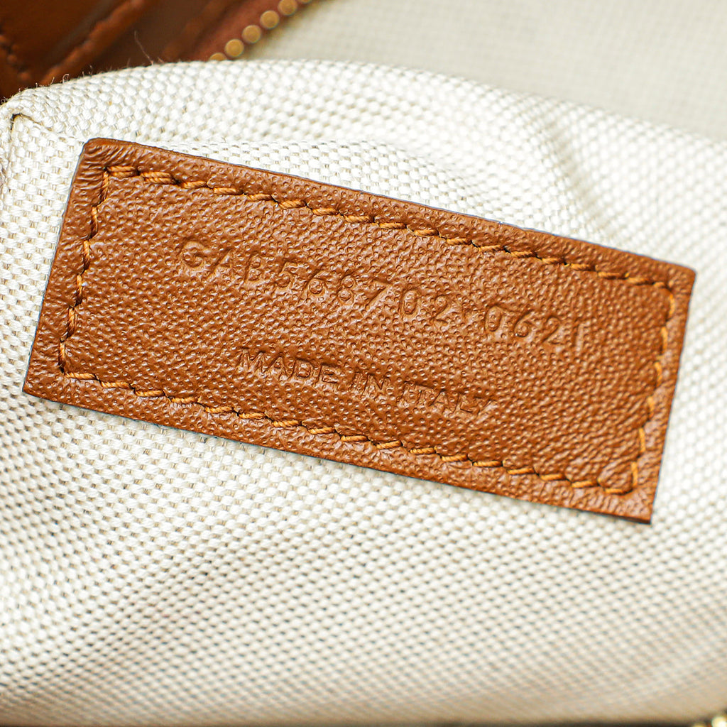 YSL Bicolor Manhattan Raffia Top Handle Tote Bag