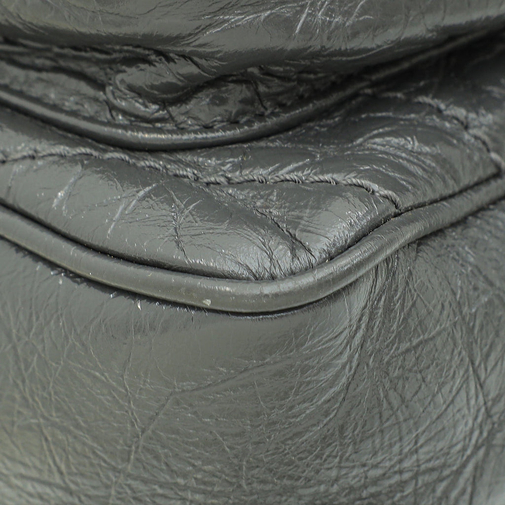 YSL Grey Niki Baby Shoulder Bag