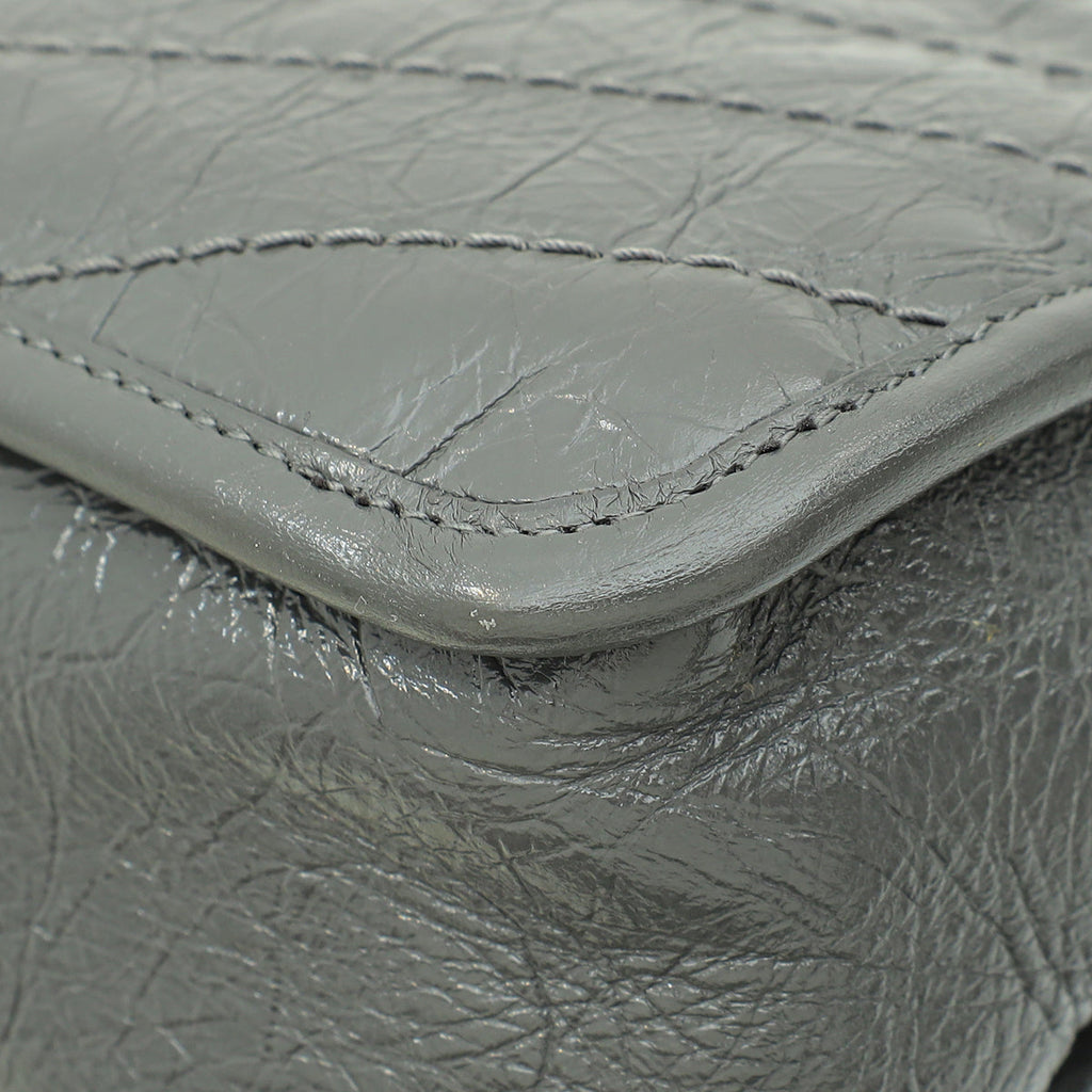 YSL Grey Niki Baby Shoulder Bag