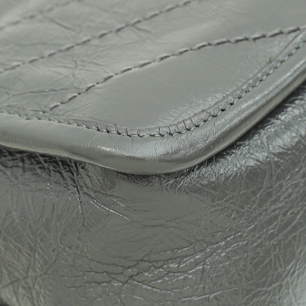 YSL Grey Niki Baby Shoulder Bag