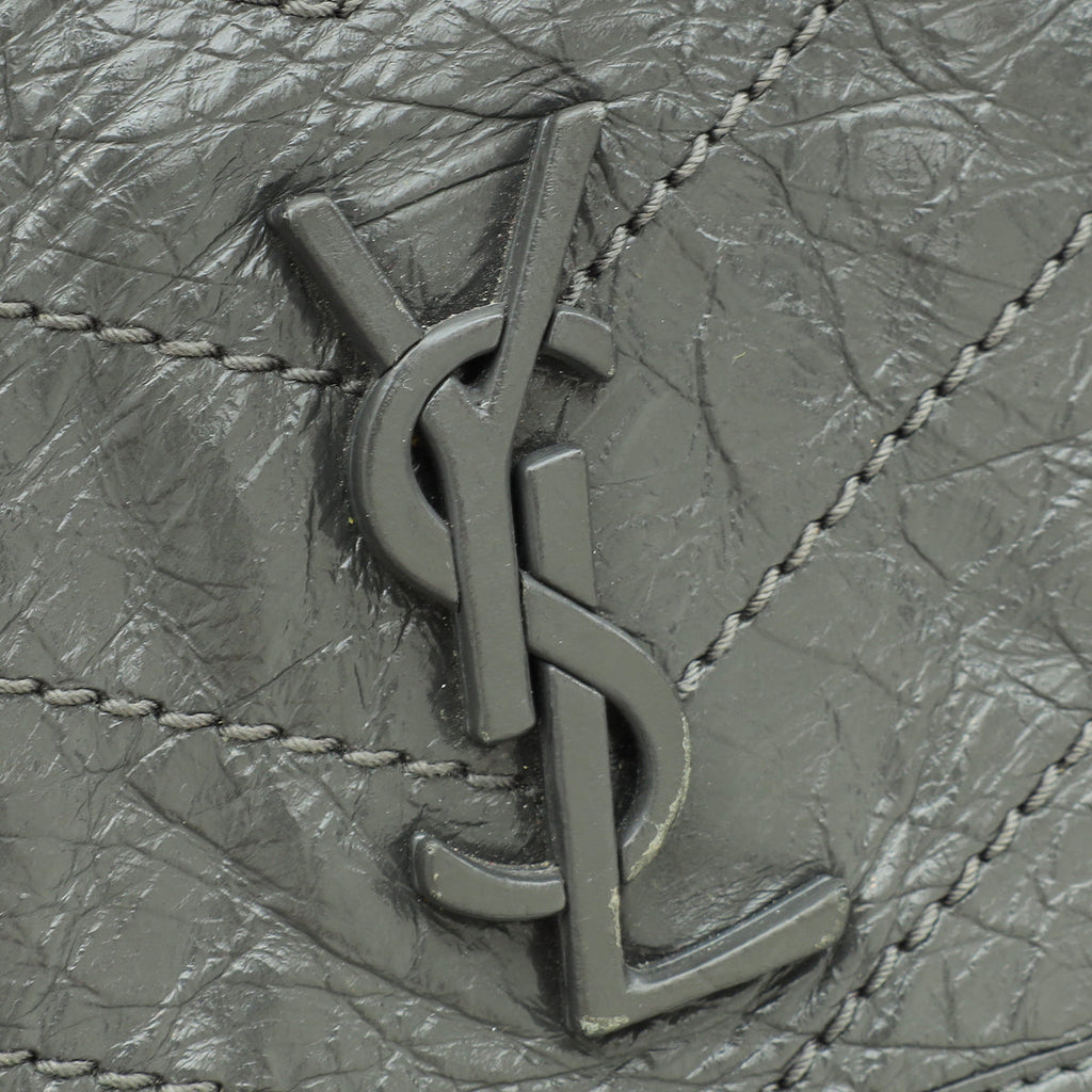 YSL Grey Niki Baby Shoulder Bag