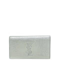YSL Metallic Silver Belle De Jour Clutch