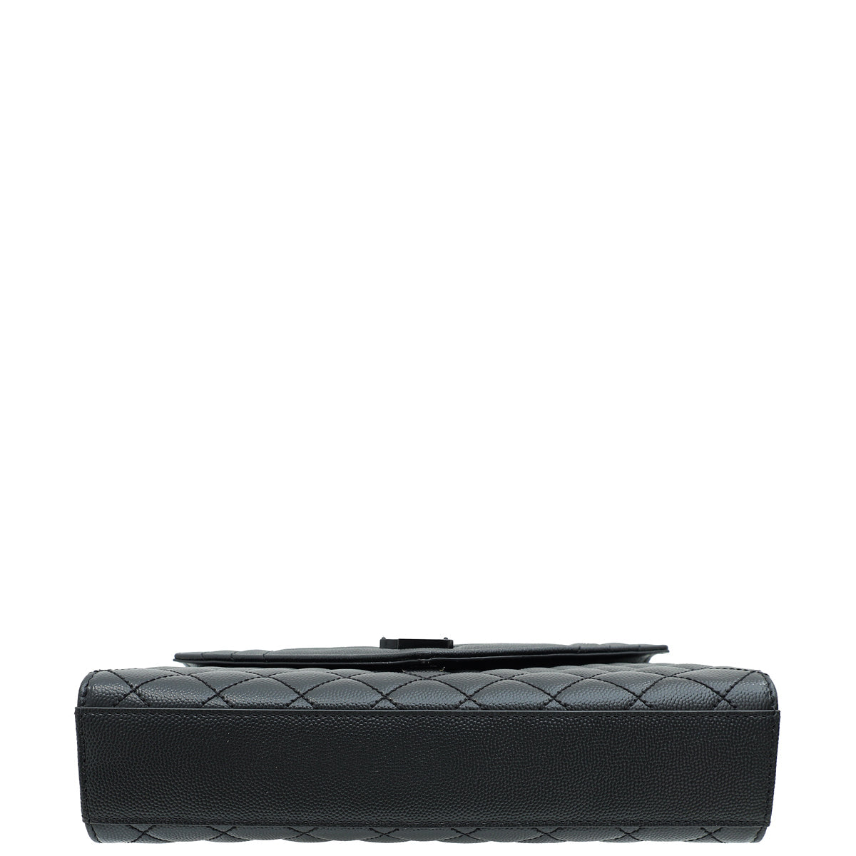 YSL So Black Mix Quilted Envelope Medium Shoulder Bag