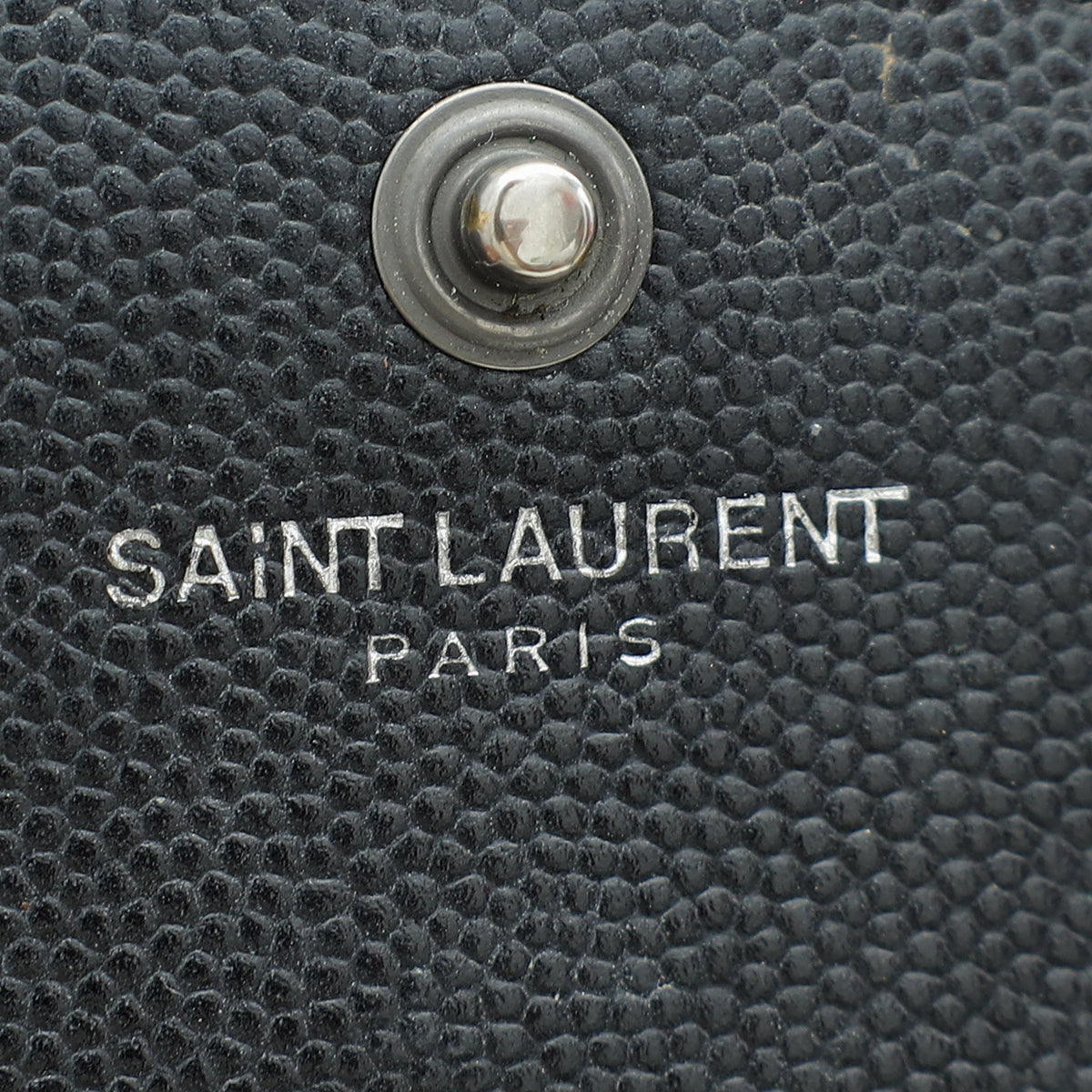 YSL Black Cassandre Classic Wallet On Chain