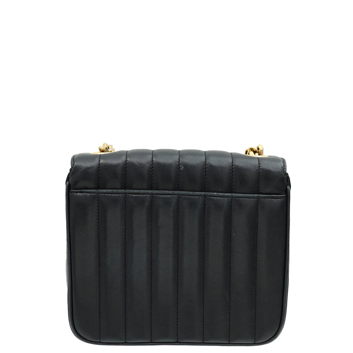 YSL Black Vicky Medium Flap Shoulder Bag