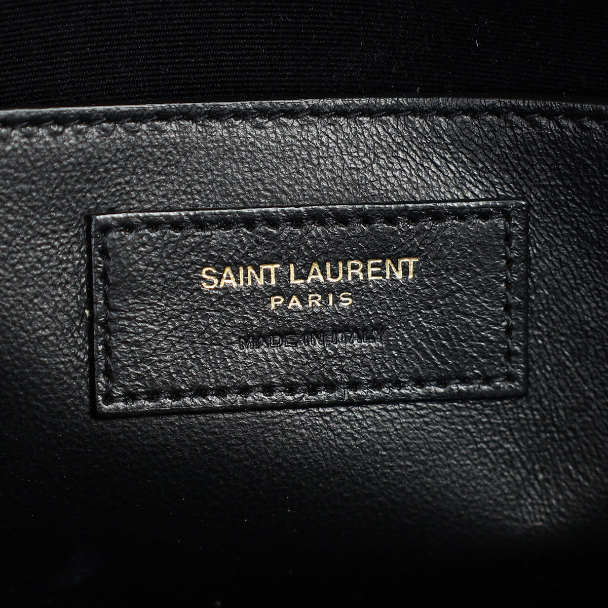 YSL Black Croco Embossed Manhattan Medium Shoulder Bag