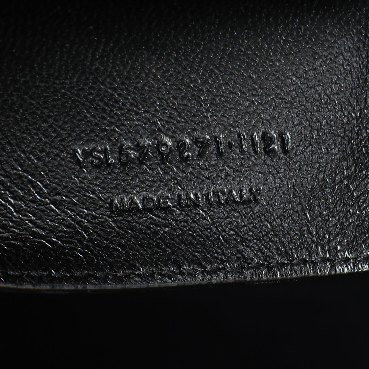 YSL Black Croco Embossed Manhattan Medium Shoulder Bag