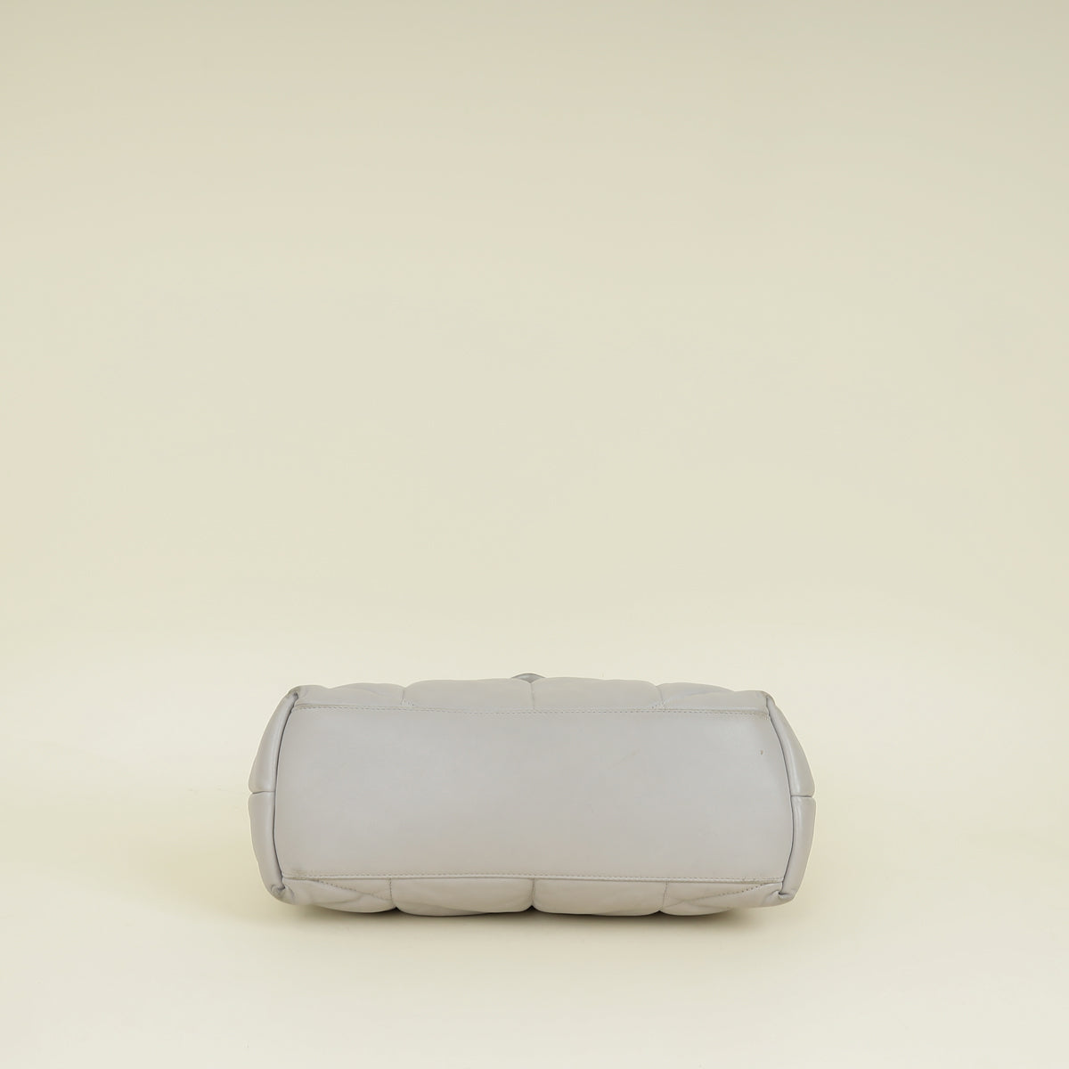 YSL Grey Loulou Puffer Large Flap Chain Bag