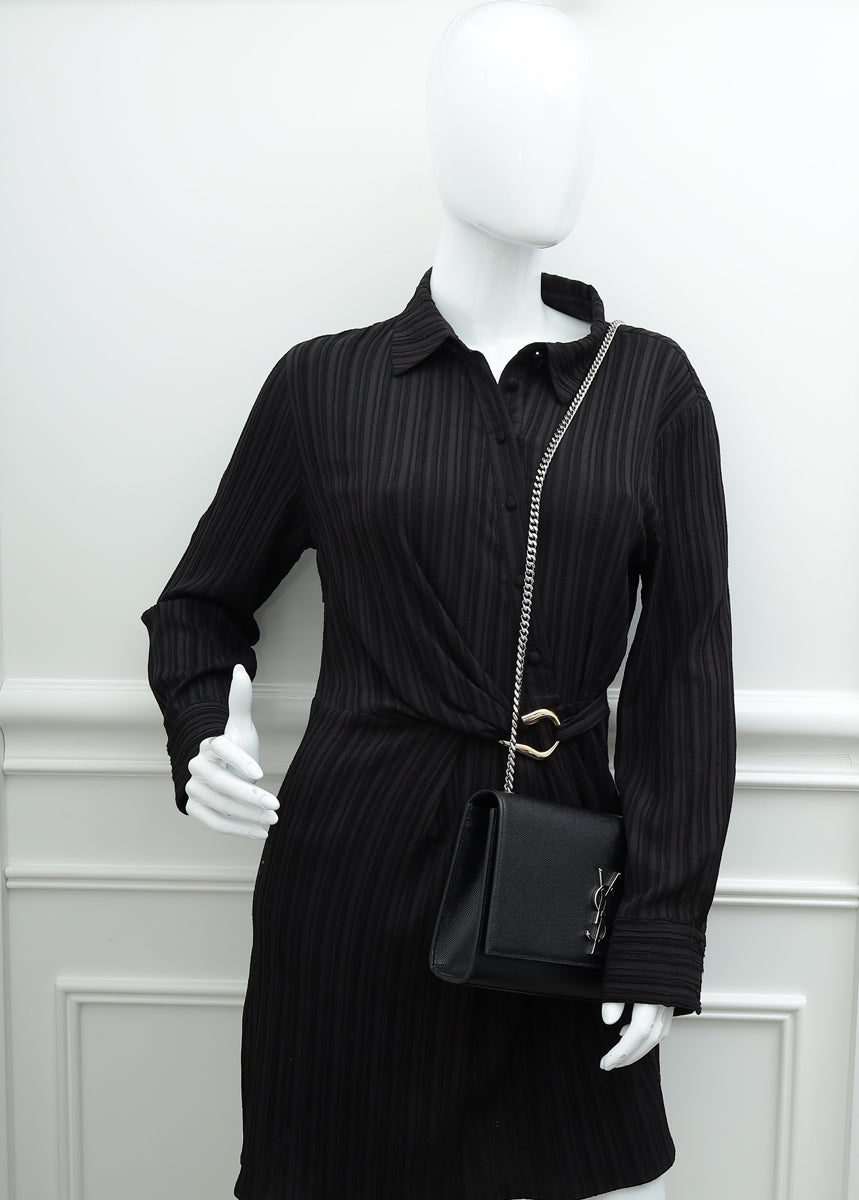 YSL Black Kate Medium Shoulder Bag
