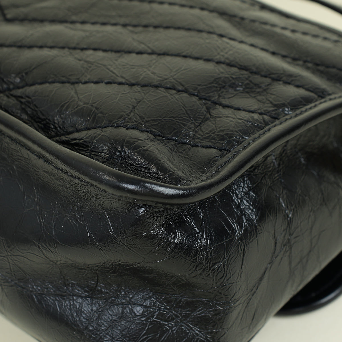 YSL Black Niki Vintage Medium Shoulder Bag