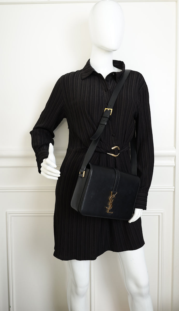 YSL Black Monogram Universite Shoulder Bag