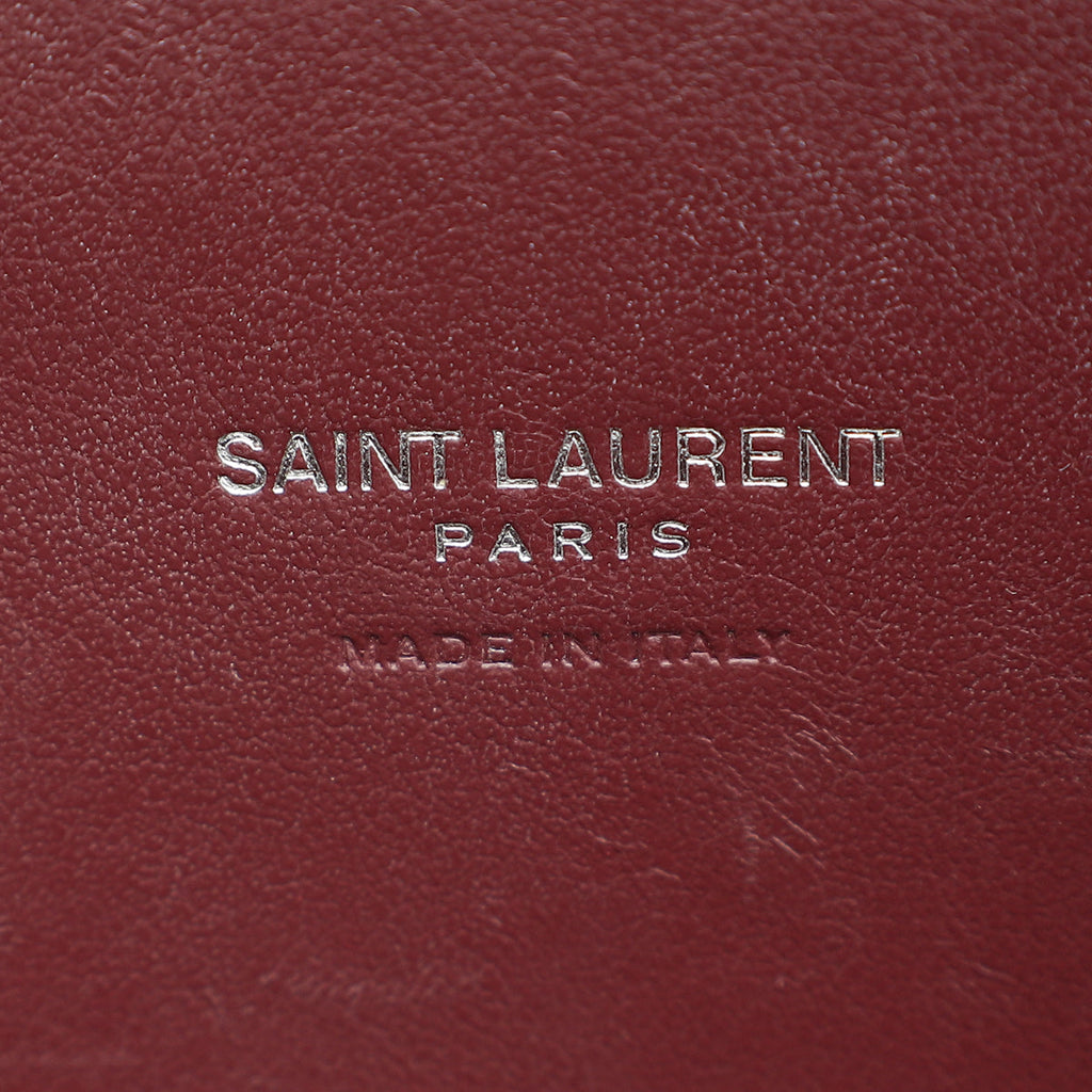 YSL Rouge Legion Croco Embossed Nano Sac De Jour