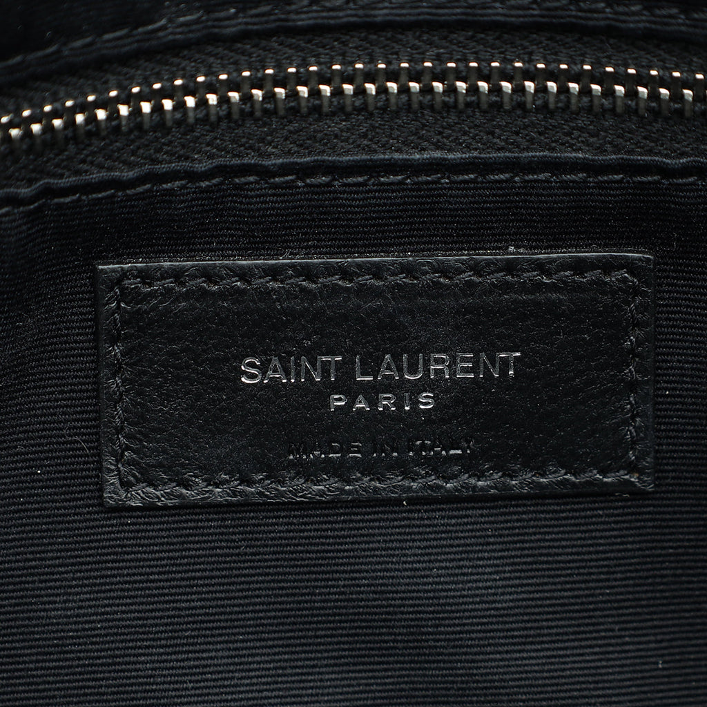YSL Black Jamie Sequin-Embellished Shoulder Bag