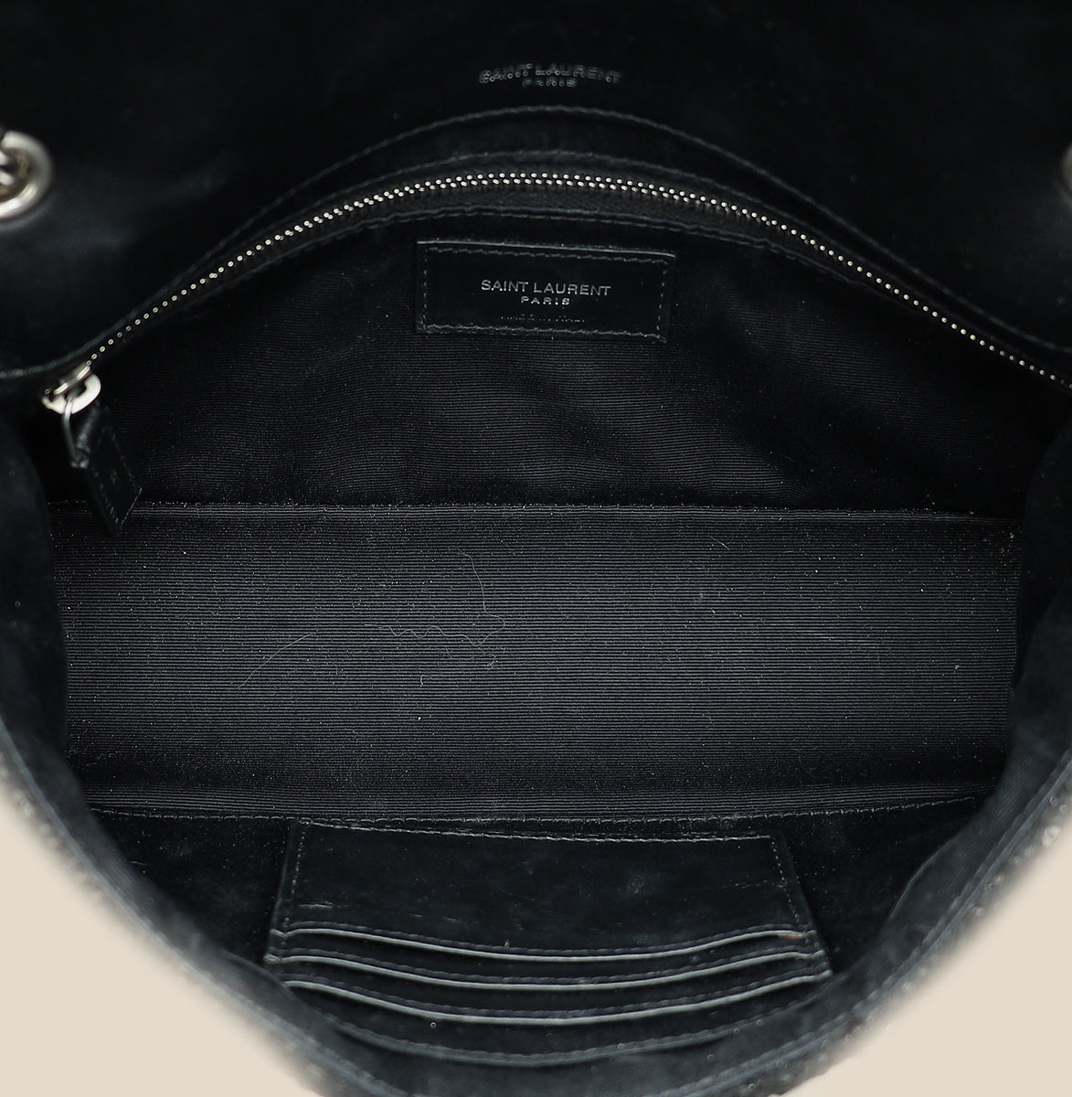 YSL Black Jamie Sequin-Embellished Shoulder Bag