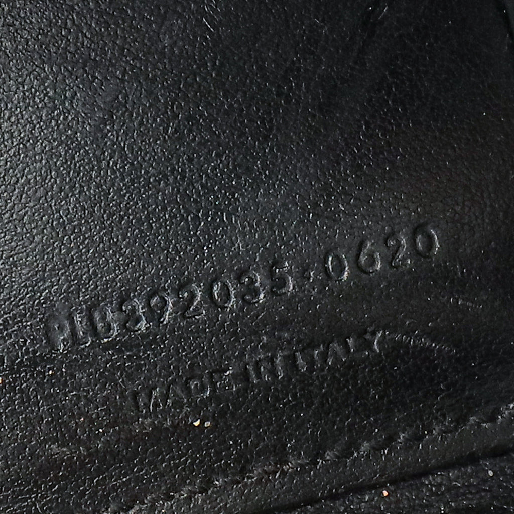 YSL Black Sac De Jour Croco Embossed Nano Bag