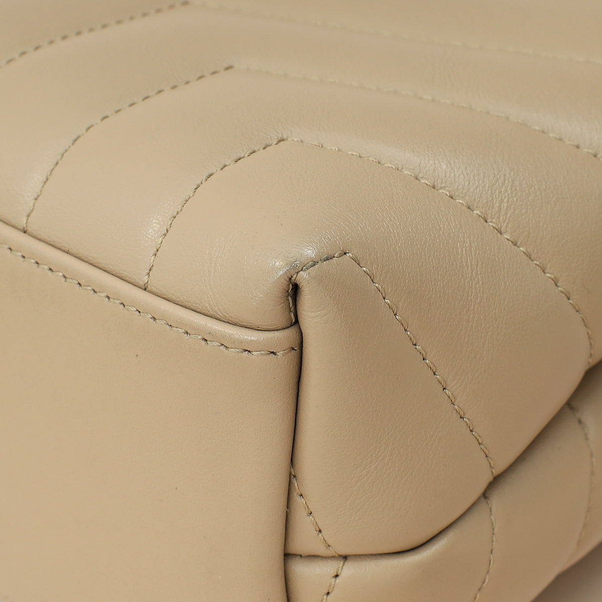 YSL Beige Loulou Small Flap Shoulder Bag