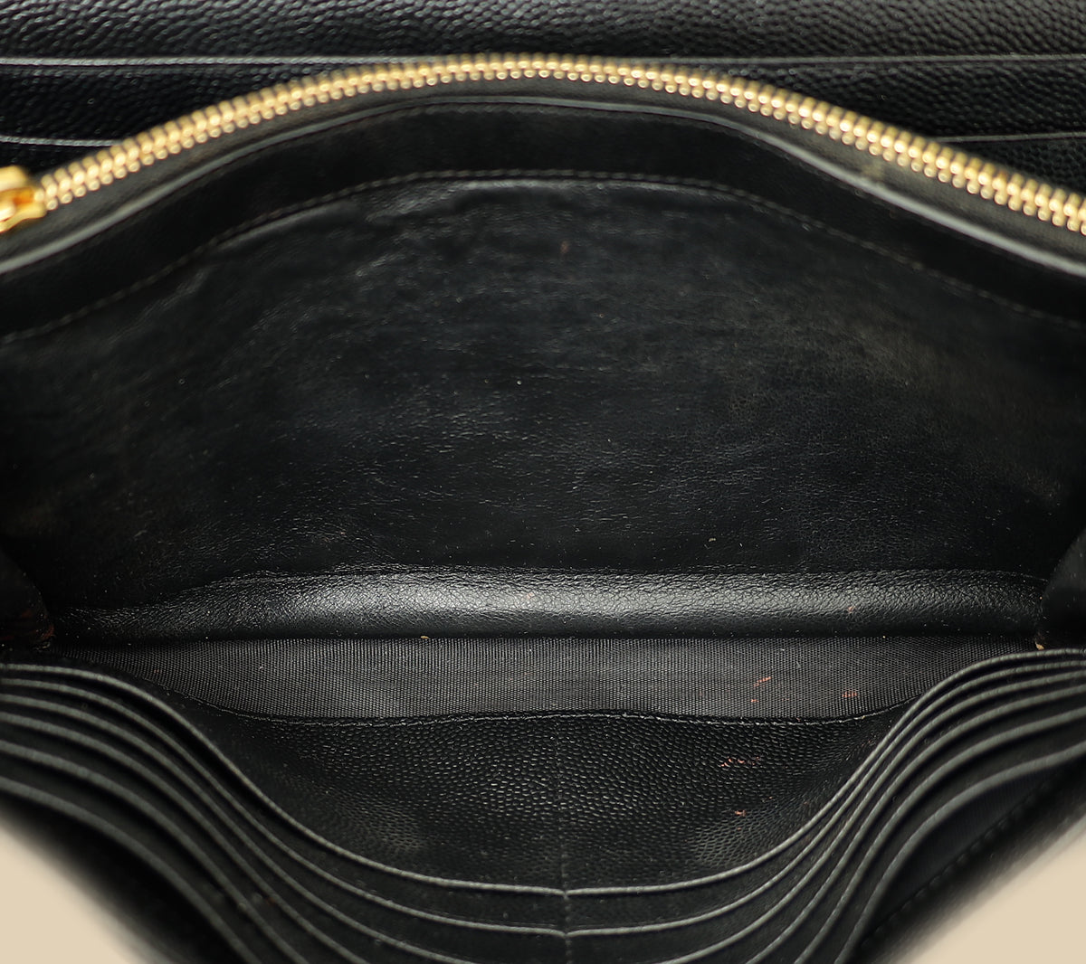 YSL Black Classic Cassandre Chain Wallet