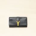 YSL Black Y Ligne Clutch