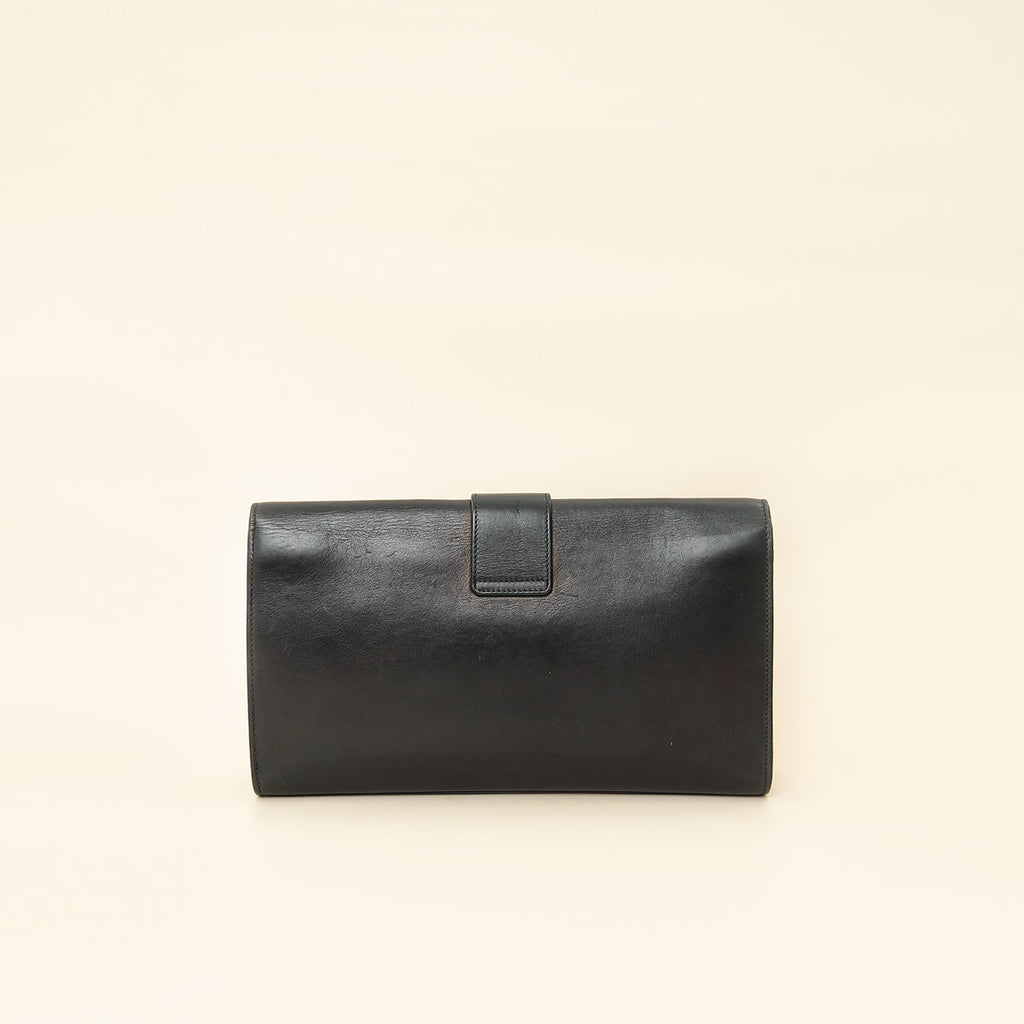 YSL Black Y Ligne Clutch