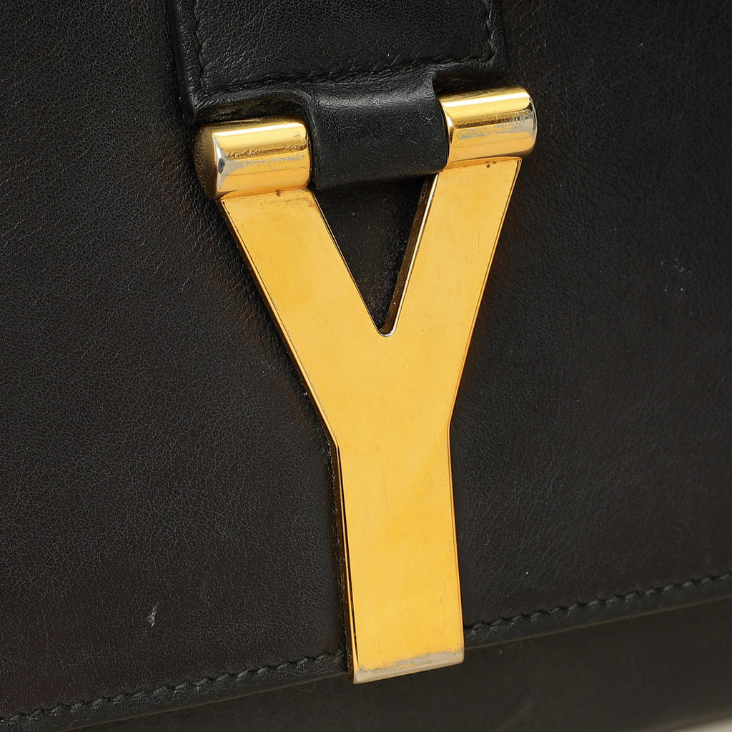 YSL Black Y Ligne Clutch
