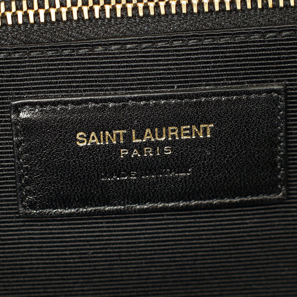 YSL Light Pink Monogram Satchel Flap Large Bag