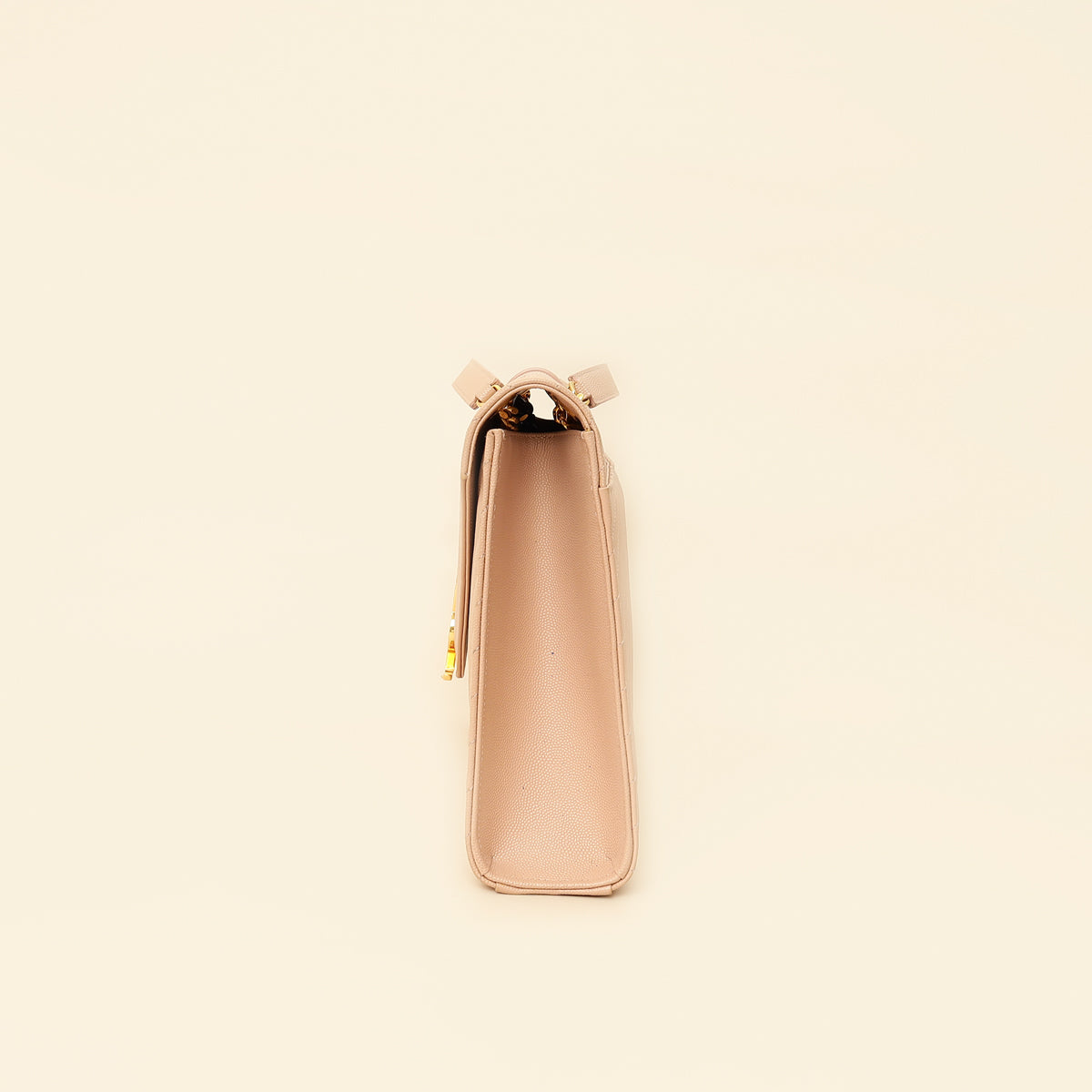 YSL Light Pink Monogram Satchel Flap Large Bag
