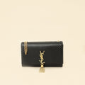 YSL Black Python Tassel Kate Medium Shoulder Bag
