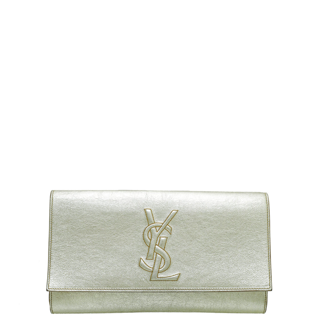 YSL Metallic Gold Belle De Jour Clutch