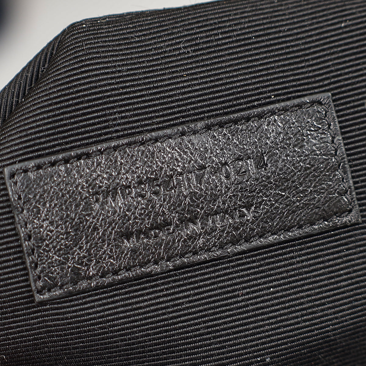 YSL Black Monogram Chevron Large Shopper Bag