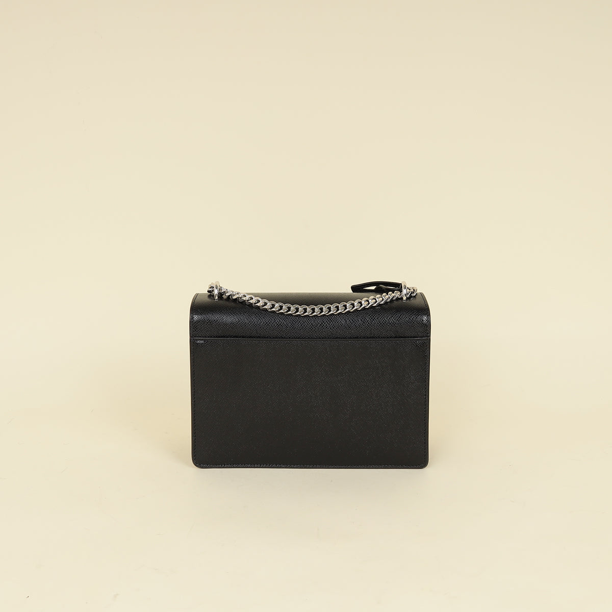 YSL Black Sunset Flap Medium Shoulder Bag