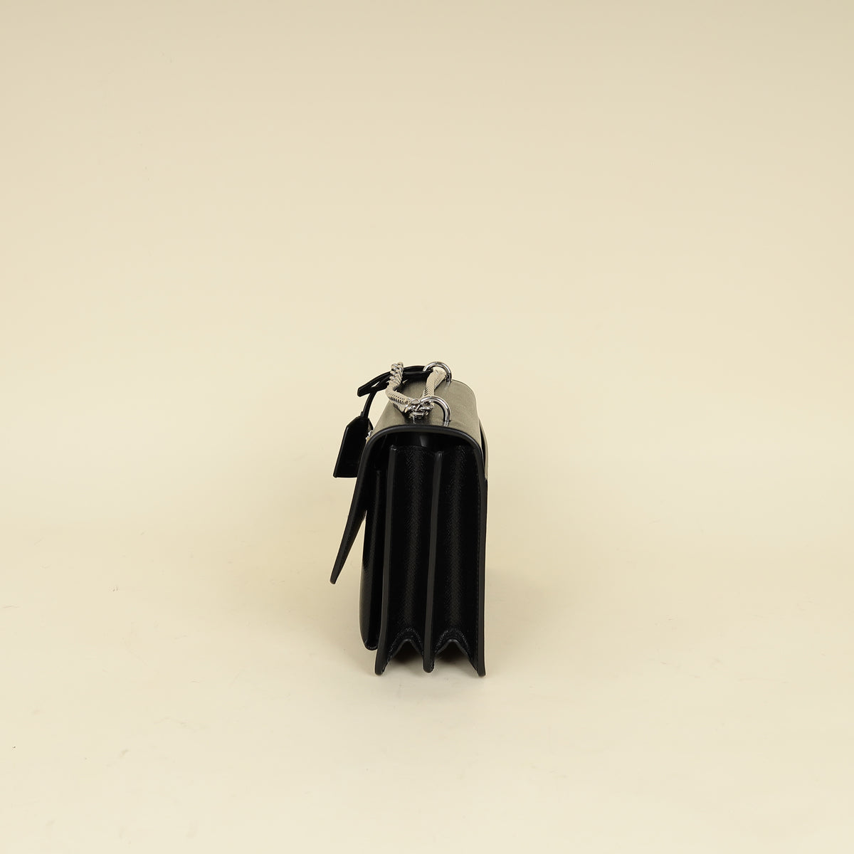 YSL Black Sunset Flap Medium Shoulder Bag